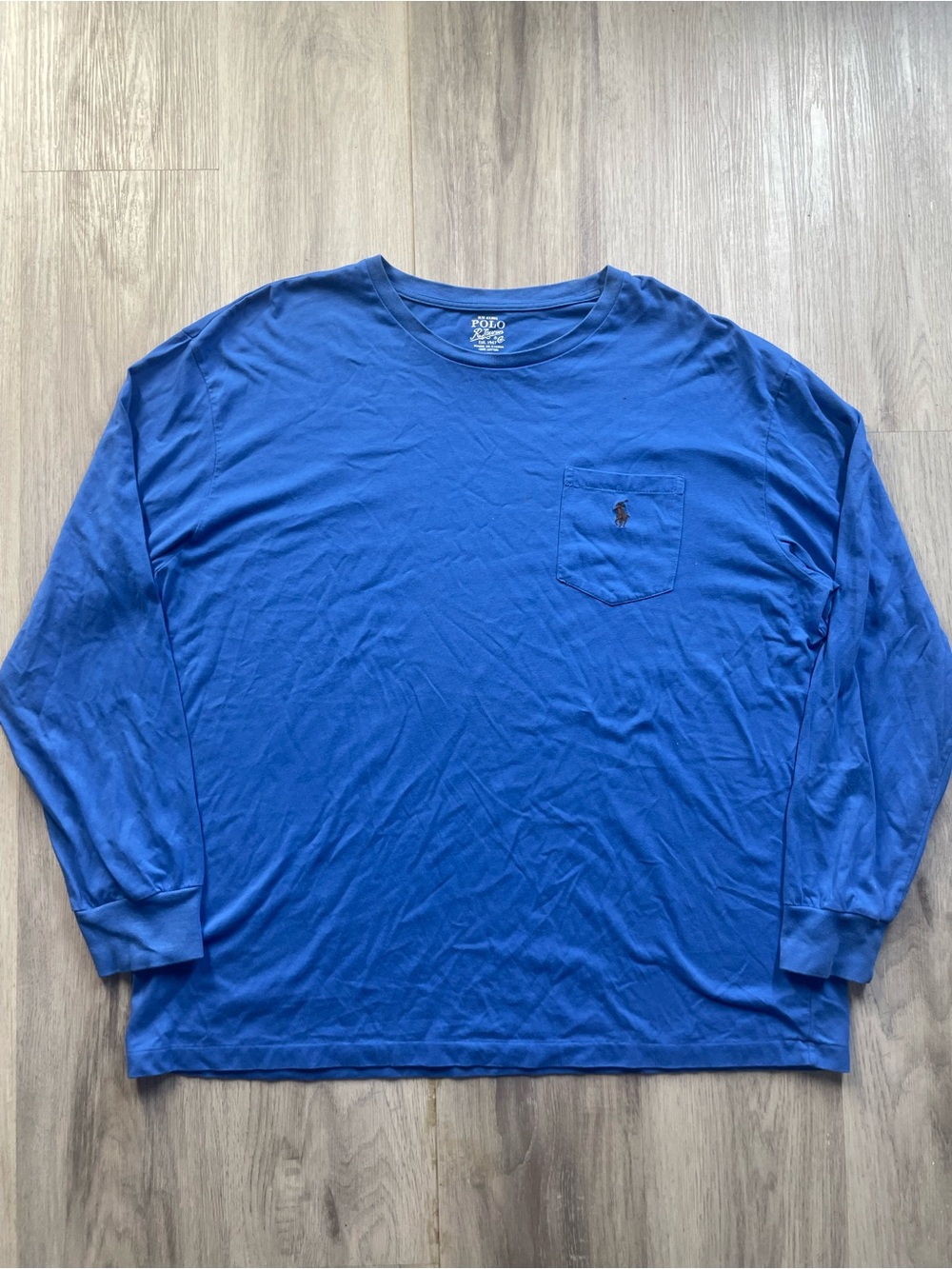 Polo by Ralph Lauren Long-Sleeve Pocket Tee in Blue